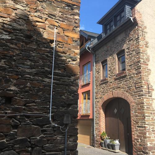 Bygningen som feriehuset ligger i