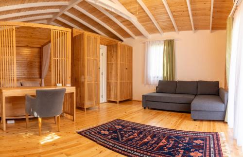 Posezení v ubytování APA Mountain Lodge