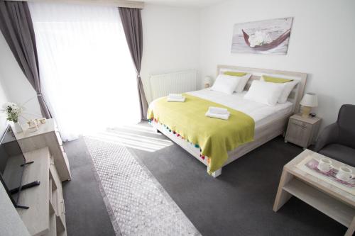 Katil atau katil-katil dalam bilik di Hotel Queen Zina Vlašić
