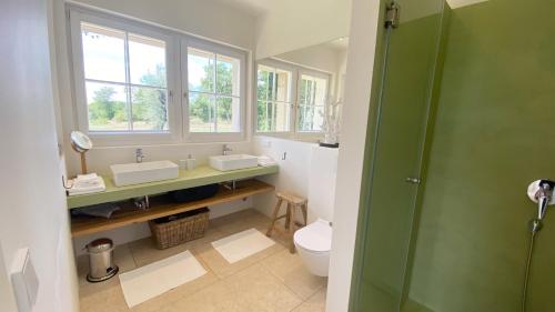 Ett badrum på Casa Conte Istria