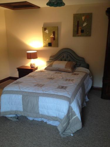 a bedroom with a large bed in a room at White Hill Country House B&B in Castleblayney