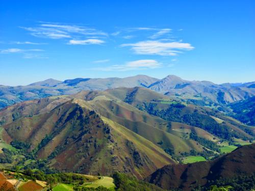 an aerial view of a mountain range at Studio Camino Real in Saint-Jean-Pied-de-Port