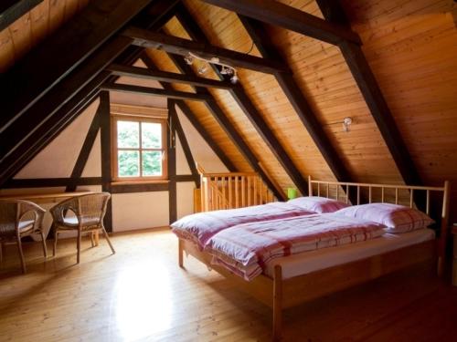מיטה או מיטות בחדר ב-Drei Zinnen