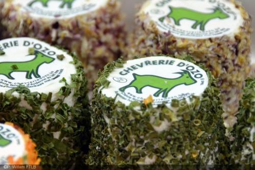 a bunch of food with a green horse on them at Cent Trente in Durbuy