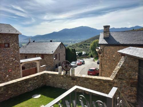 a view from the balcony of a house at Cal Teler-Benedicta in Olopte