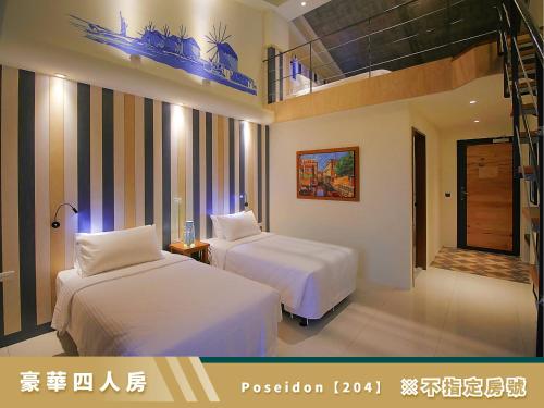 En eller flere senger på et rom på 豐 FONG PENSiON - 無合作 ᴀɢᴏᴅᴀ 平台