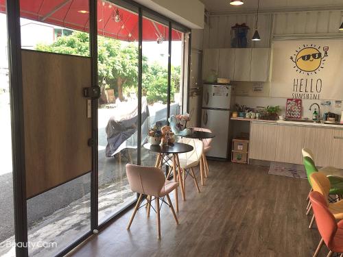 ㄧ個背包客棧にあるキッチンまたは簡易キッチン