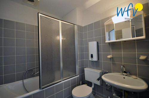 Koupelna v ubytování Residenz am Rosengarten - Wohnung 23