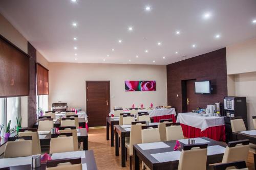 Restoran ili neka druga zalogajnica u objektu Boutique Hotel's Sosnowiec