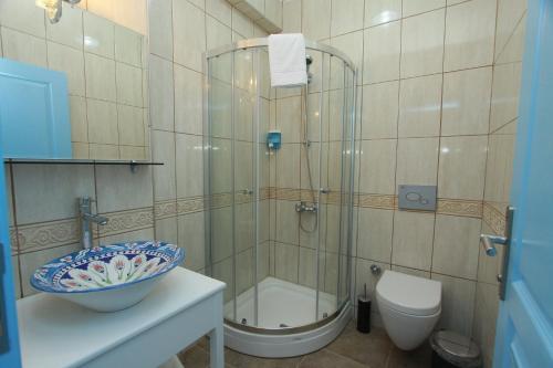 Koupelna v ubytování Çakir Bey Hotel