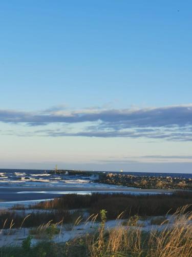 a view of the ocean from the beach at Kalvāni in Mērsrags