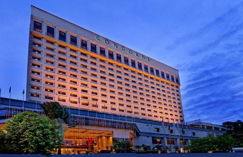 a hotel building with the name of the hotel at Concorde Hotel Shah Alam in Shah Alam