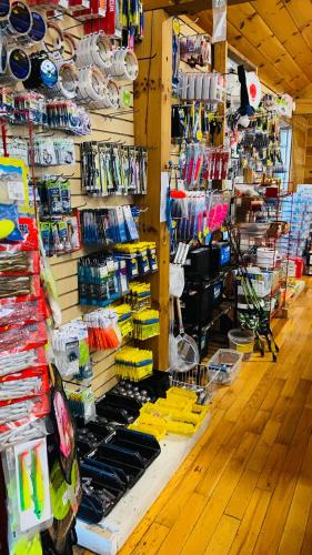 a store with a lot of items on the wall at Resort Lodging at Venice Marina w/ WIFI + Private Dock in Venice