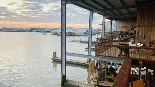a view of the water from a dock at Resort Lodging at Venice Marina w/ WIFI + Private Dock in Venice