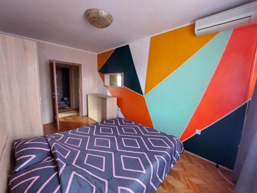 Postel nebo postele na pokoji v ubytování Lagumska
