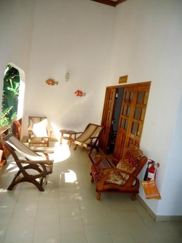 Istumisnurk majutusasutuses Chalets Anse Possession