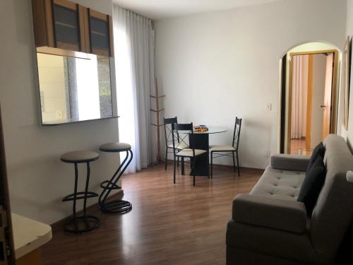 Χώρος καθιστικού στο Flat Golden Plaza - Lourdes