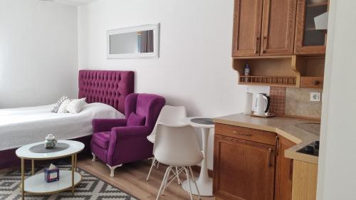 Kuchyň nebo kuchyňský kout v ubytování Vlašićka idila apartman Eko Fis 507