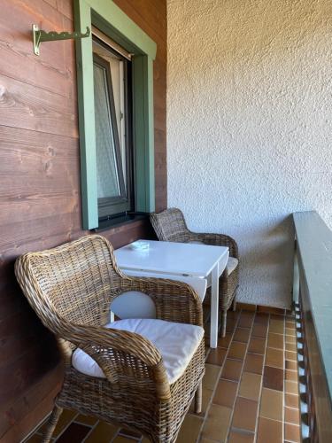 Zona de estar de Ferienwohnung „Bergzeit“