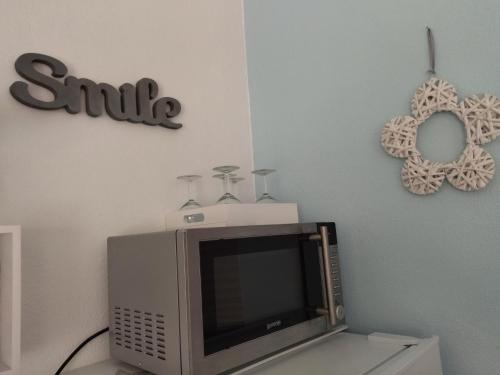 TV a/nebo společenská místnost v ubytování Apartma Peter1a