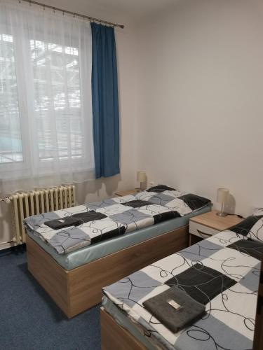 Ένα ή περισσότερα κρεβάτια σε δωμάτιο στο SPORTHOTEL Milevsko
