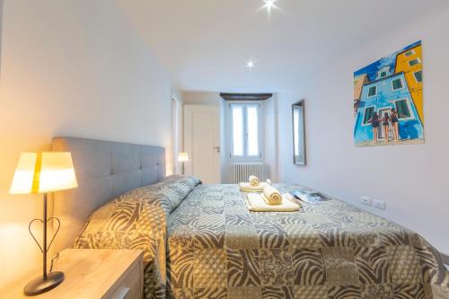 Säng eller sängar i ett rum på Nonna Sandrina in Monferrato hills