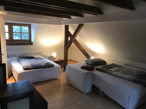 Posteľ alebo postele v izbe v ubytovaní Franzi‘s-Ferien-Freizeit