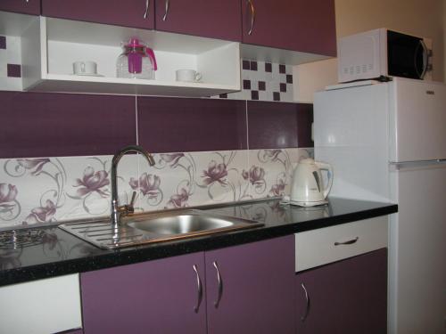 Kuchyň nebo kuchyňský kout v ubytování Apartment in Lopar with terrace, air conditioning, WiFi, washing machine 4229-3