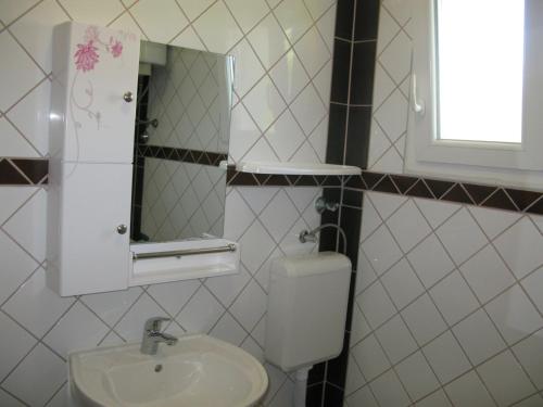 Kúpeľňa v ubytovaní Apartment in Lopar with sea view, loggia, air conditioning, W-LAN 4229-6