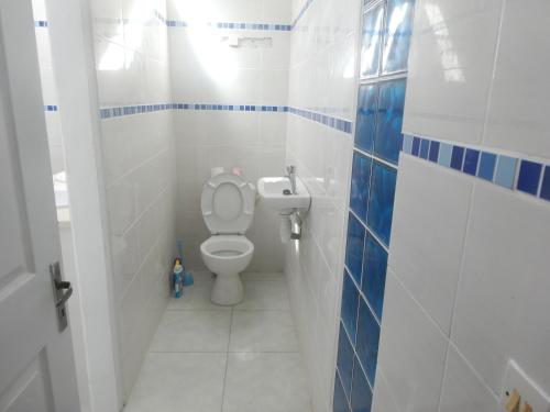 Ванна кімната в Maison de 3 chambres avec piscine privee terrasse amenagee et wifi a Morne A l'Eau