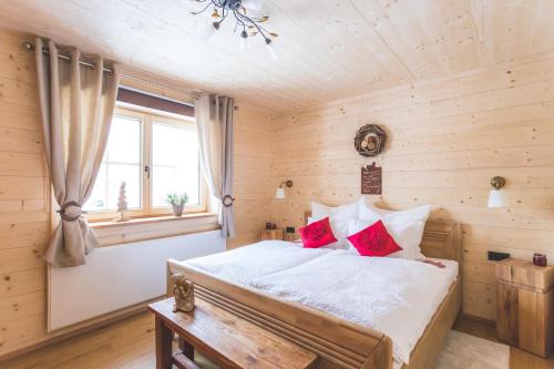 Posteľ alebo postele v izbe v ubytovaní Hilltop Appartement