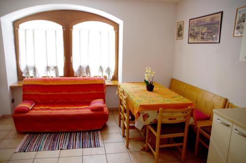 Ruang duduk di Appartamenti -Casa Nicolussi-