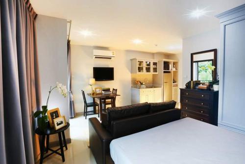 Postel nebo postele na pokoji v ubytování Double Tree Residence