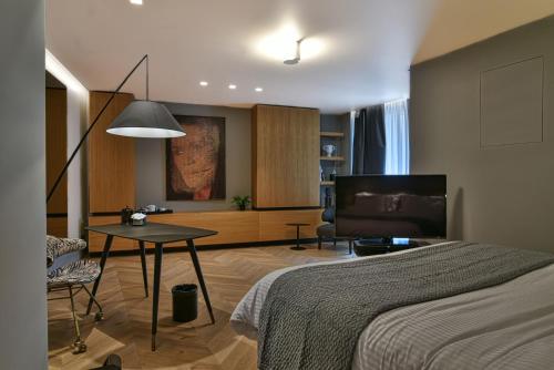 Posezení v ubytování Nikiou Suites Luxury Residence