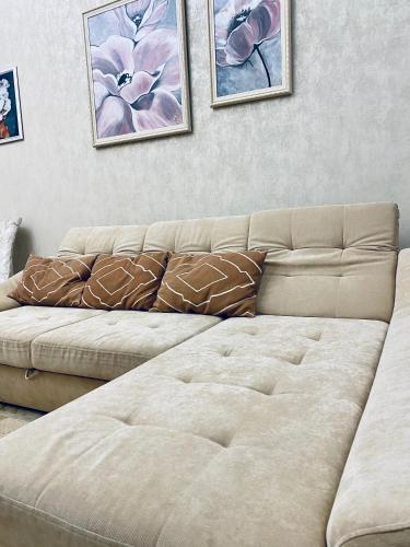 Χώρος καθιστικού στο MAGNIT Apartments у самого моря