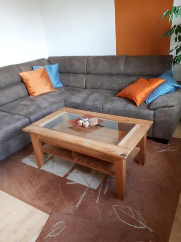 Χώρος καθιστικού στο Ferienwohnung Peters