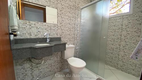 Et badeværelse på Casa da Amélia