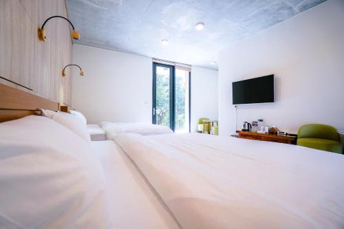 Cornerstone Bed & Breakfastにあるベッド