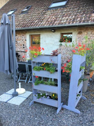 Zahrada ubytování Gîte Spa Sauna Piscine CÔTÉ VERGER Merxheim Alsace