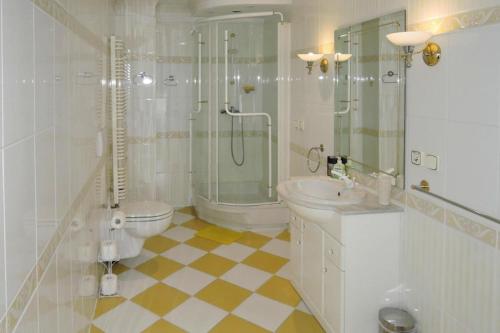 Koupelna v ubytování Apartment, Miedzyzdroje