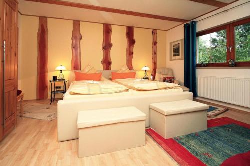 Postel nebo postele na pokoji v ubytování Holiday flat, Clausthal-Zellerfeld