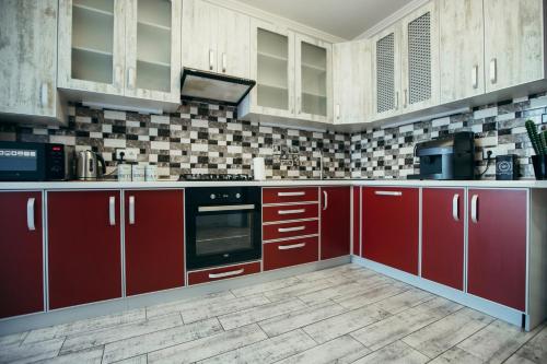 Kjøkken eller kjøkkenkrok på Atlant apartments