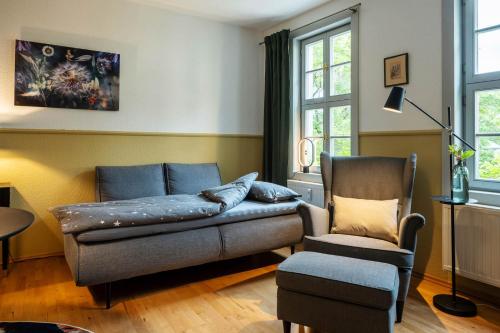 Ruang duduk di Ferienwohnung am Dom II