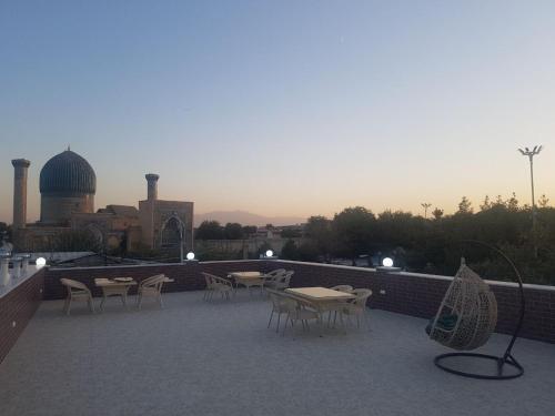 Balkoni atau teres di Hotel Grand Marakand