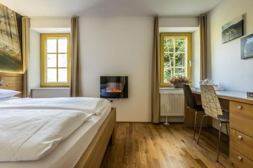 TV a/nebo společenská místnost v ubytování Boutique rooms Pri Rogovilcu