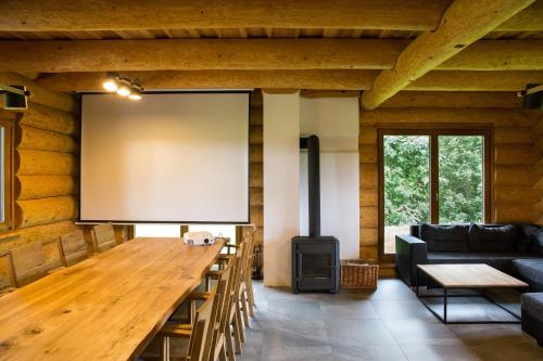 Χώρος καθιστικού στο Luxusní srub až 24 lůžek - Sruby-lipno