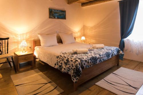 Posteľ alebo postele v izbe v ubytovaní Rustic Apartment Mariva