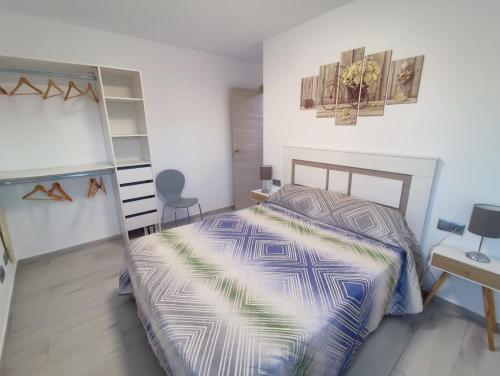Posteľ alebo postele v izbe v ubytovaní Apartamento Espa
