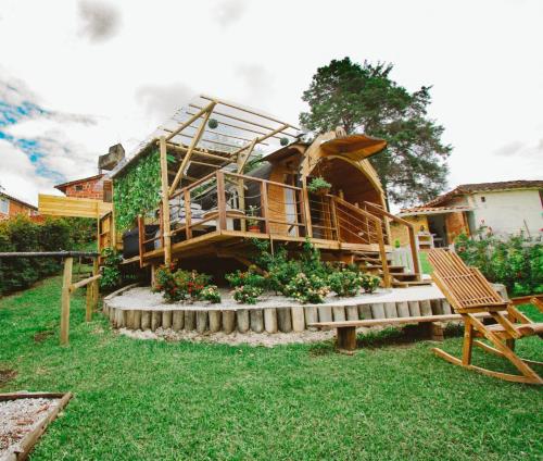 瓜爾內的住宿－Glamping Cabañas Sharmont，相簿中的一張相片