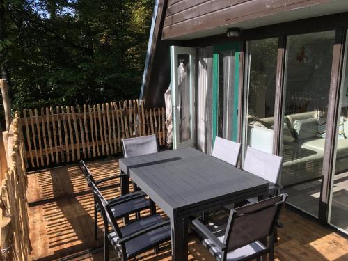Balkón nebo terasa v ubytování Durbuy chalet 65